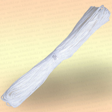 Шнур универсальный 50 м, диаметр 4 мм, цвет белый