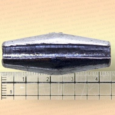 Грузила с разрезом для сетей коническое, упаковка 10 шт., 50 гр. 42 мм, диаметр отверстия 6 мм