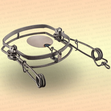 Капкан охотничий металлический тарелочный, витая пружина Сибирь-МТ-5 Капкан охотничий металлический тарелочный, витая пружина Сибирь-МТ-5