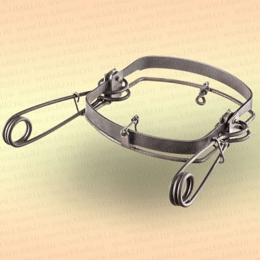 Капкан охотничий металлический симочный, витая пружина Сибирь-М-5