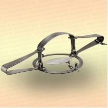 Капкан большой охотничий металлический тарелочный, Урал-7Т