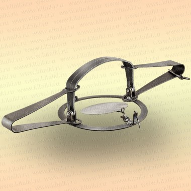 Капкан большой охотничий металлический тарелочный, Урал-7Т