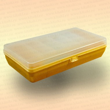 Коробка для рыболовных принадлежностей, желтая, малая