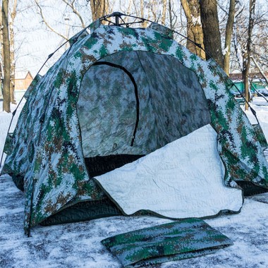 Палатка зимняя Зонт, утепленная, 2,4 х 2,4 м, сплошное дно