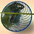 Кастинговая сеть, капрон, американский тип, ячея 20 мм, с большим кольцом диаметр 3,6 м, радиус 1,8 м