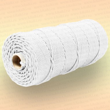 Шнур плетеный Стандарт, на бобине 200 м, диаметр 1,8 мм, белый