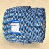Шнур Аква-Спорт, плетеный, статика, в мотках,  8 мм, 800 кг (20 м) трехцветный